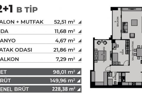 Apartment for sale  in Istanbul, Turkey, 157m2, No. 186097 – photo 26