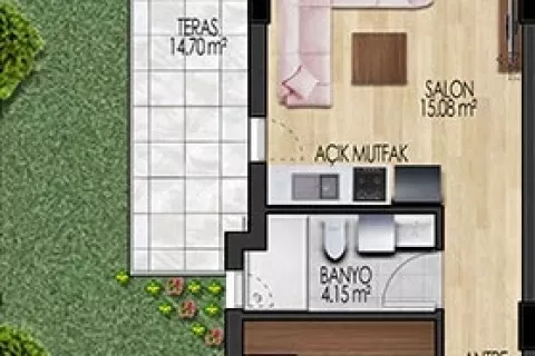 Apartment for sale  in Turkey, 1 bedroom, 60m2, No. 189434 – photo 18