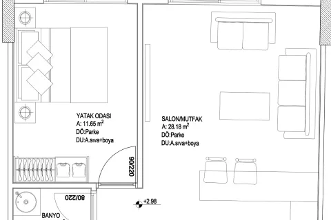 1+1 Lägenhet  i Aksu, Antalya, Turkiet Nr. 189474 - 18
