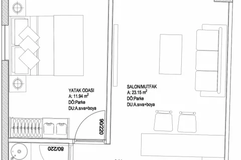 1+1 Wohnung  in Aksu, Antalya, Türkei Nr. 189470 - 18