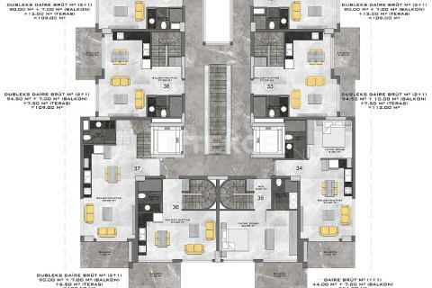 Продажа квартиры  в Аланье, Анталье, Турция 1+1, 47м2, №188062 – фото 5