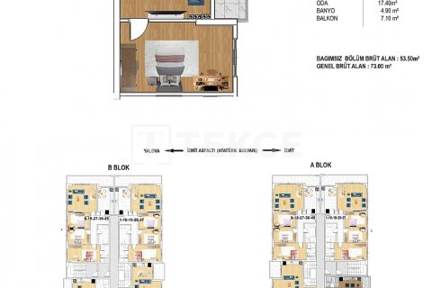 3+1 Lägenhet  i Yalova, Turkiet Nr. 188059 - 17