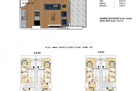 3+1 Lägenhet  i Yalova, Turkiet Nr. 188059 - 18