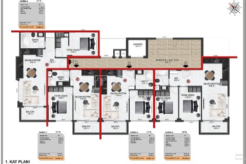 2+1 Lejlighed i Alanya, Antalya, Tyrkiet Nr. 161800 - 21