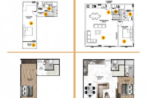 Lejlighed  i Alanya, Antalya, Tyrkiet Nr. 186238 - 13