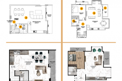 Lejlighed  i Alanya, Antalya, Tyrkiet Nr. 186238 - 15