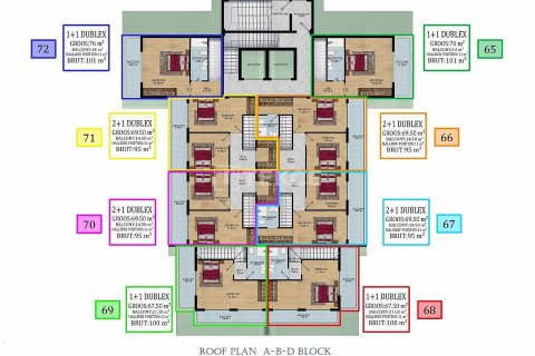 Продажа квартиры  в Аланье, Анталье, Турция 1+1, 65м2, №186997 – фото 17