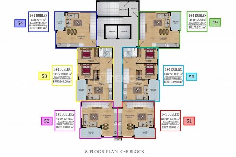 Продажа квартиры  в Аланье, Анталье, Турция 1+1, 65м2, №186997 – фото 18
