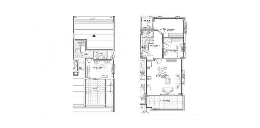 2+1 Lägenhet i Mona Deluxe, Altintash, Antalya, Turkiet Nr. 185110