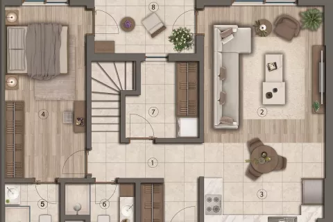 3+1 Wohnung  in Mugla, Türkei Nr. 183562 - 24